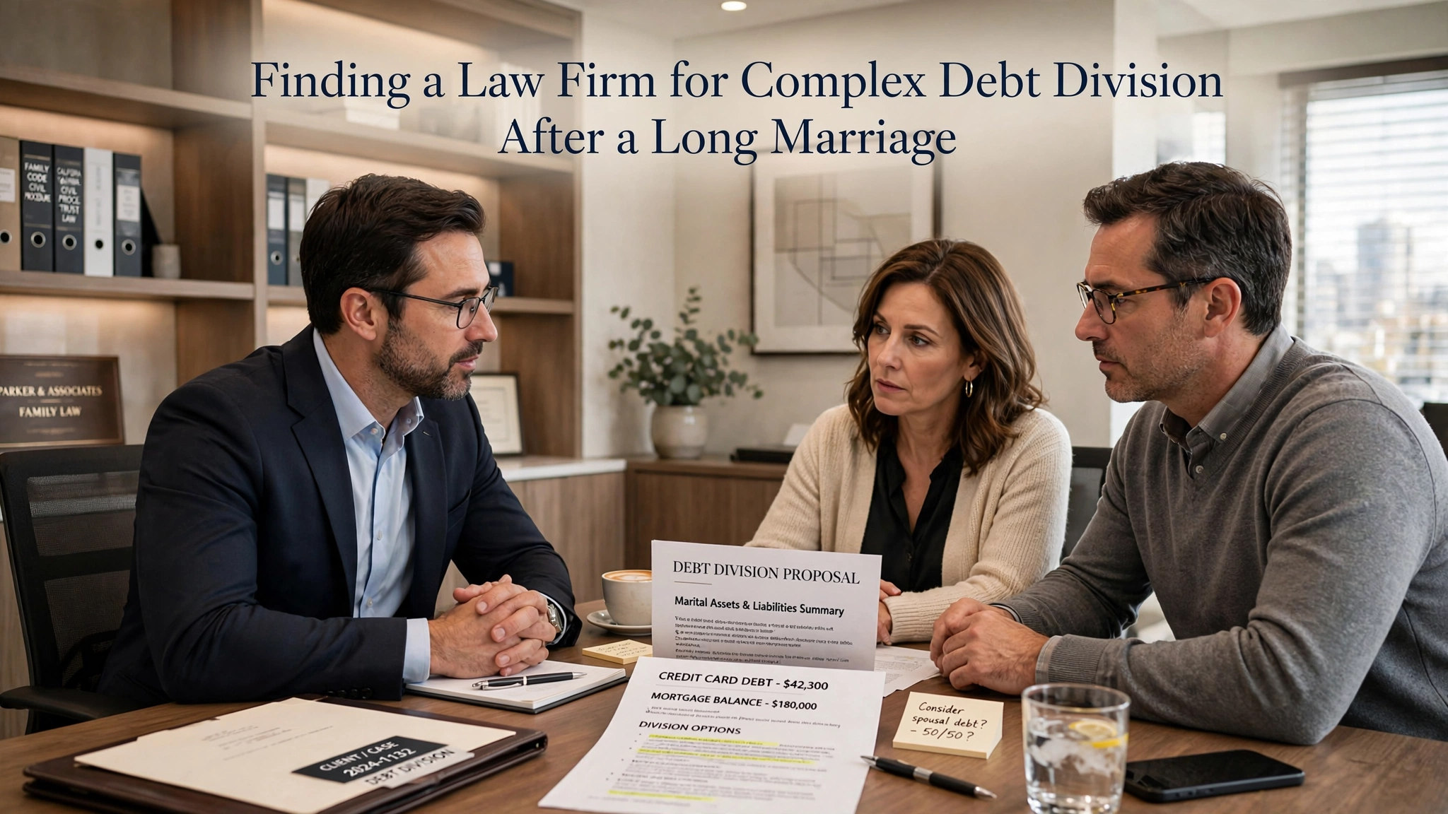 Complex Debt Division After a Long Marriage