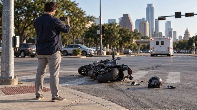 Disputed Texas Motorcycle Crash